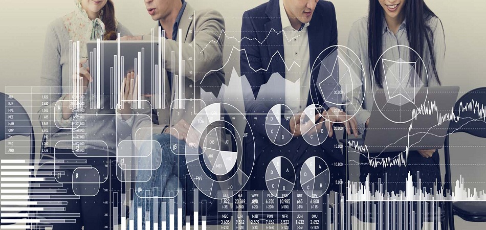 Business information and infographics concept.