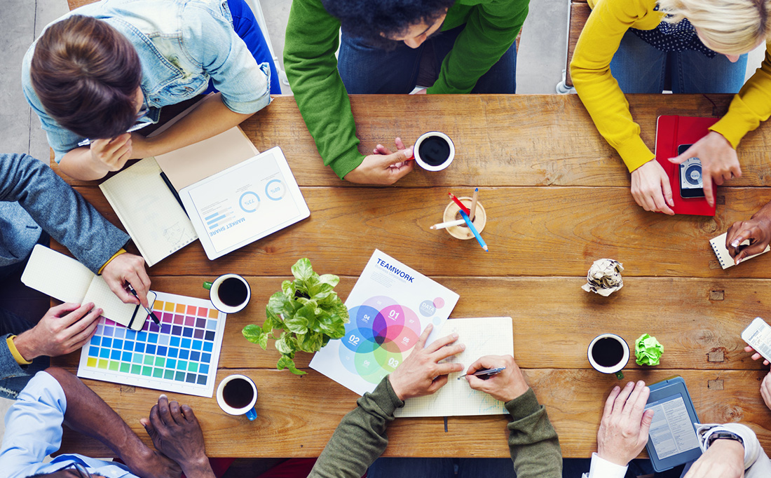 Busy Group of People Discussion about Startup Business